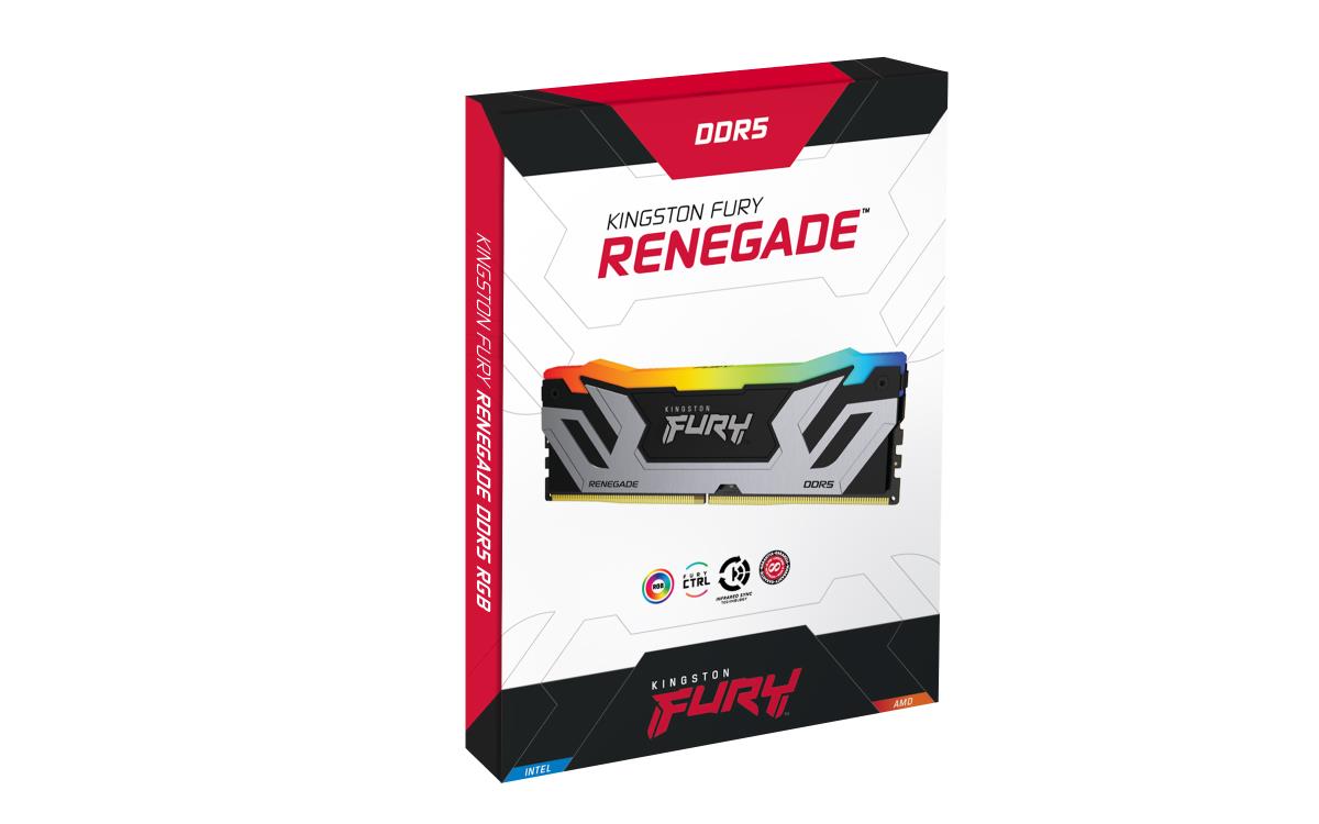 48GB Ddr5 8800mt/s Cl42 CuDIMM Kit Of 2 Fury Renegade RGB Silver