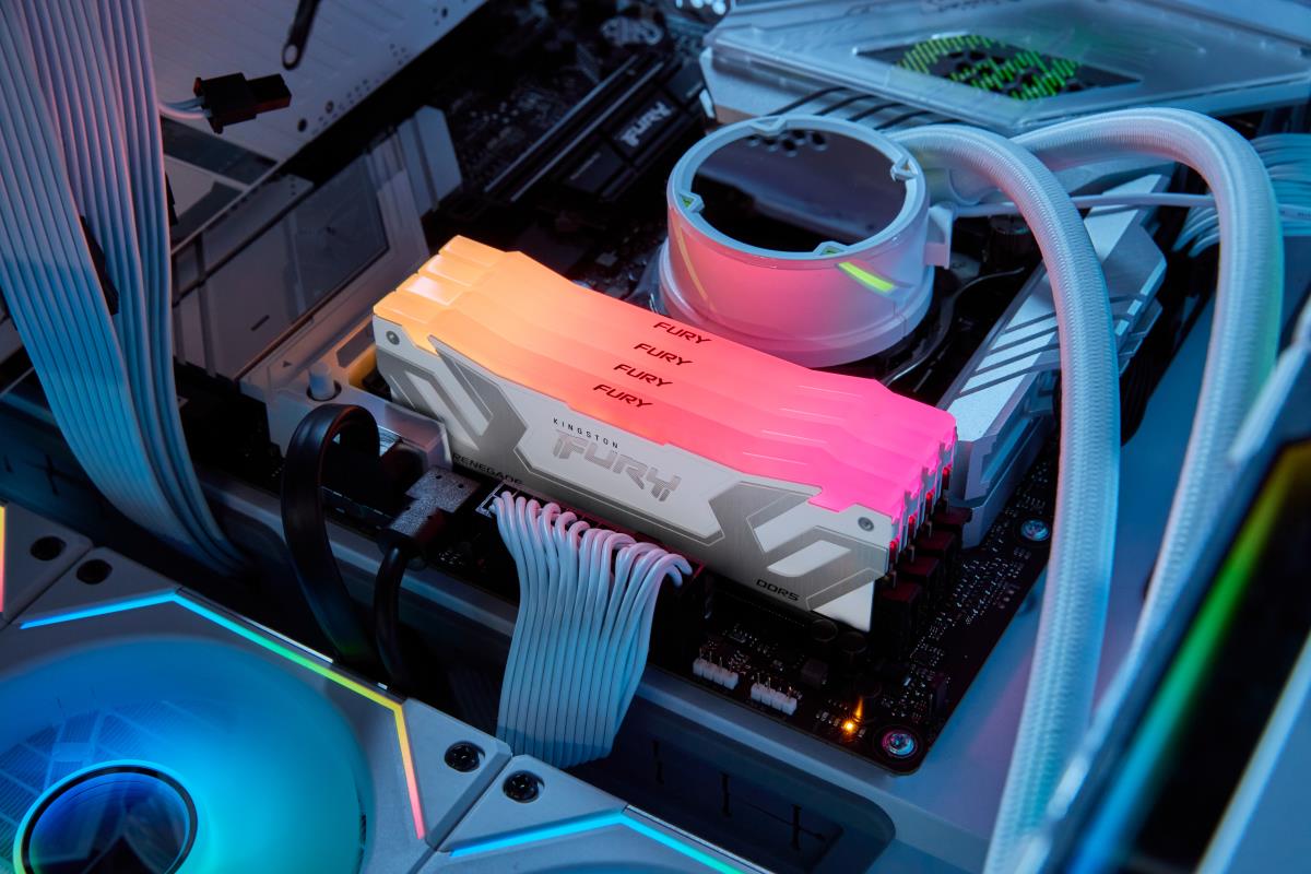 24GB Ddr5 8800mt/s Cl42 CuDIMM Fury Renegade RGB White