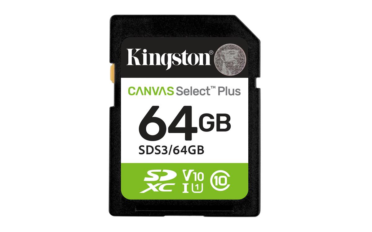 Sdxc Card - Canvas Select Plus - 64GB - Uhs-i U1/u3 Video Class 10/30