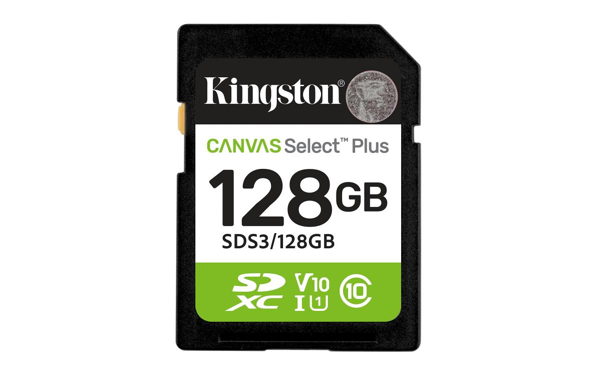 Sdxc Card - Canvas Select Plus - 128GB - Uhs-i U1/u3 Video Class 10/30