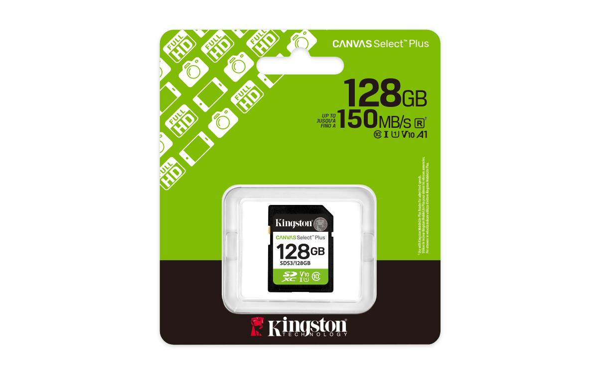 Sdxc Card - Canvas Select Plus - 128GB - Uhs-i U1/u3 Video Class 10/30