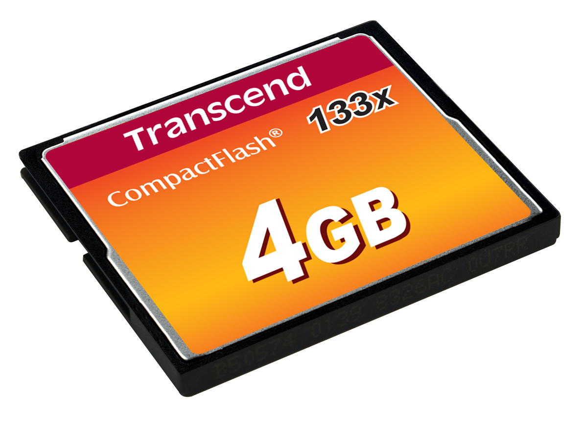 4GB Compact Flash Card 133x (max Data Transfer Rate 20mb/sec)