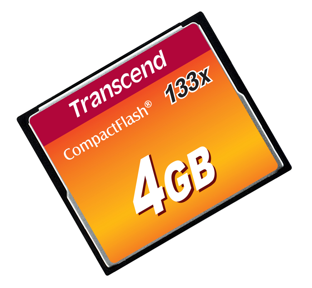4GB Compact Flash Card 133x (max Data Transfer Rate 20mb/sec)