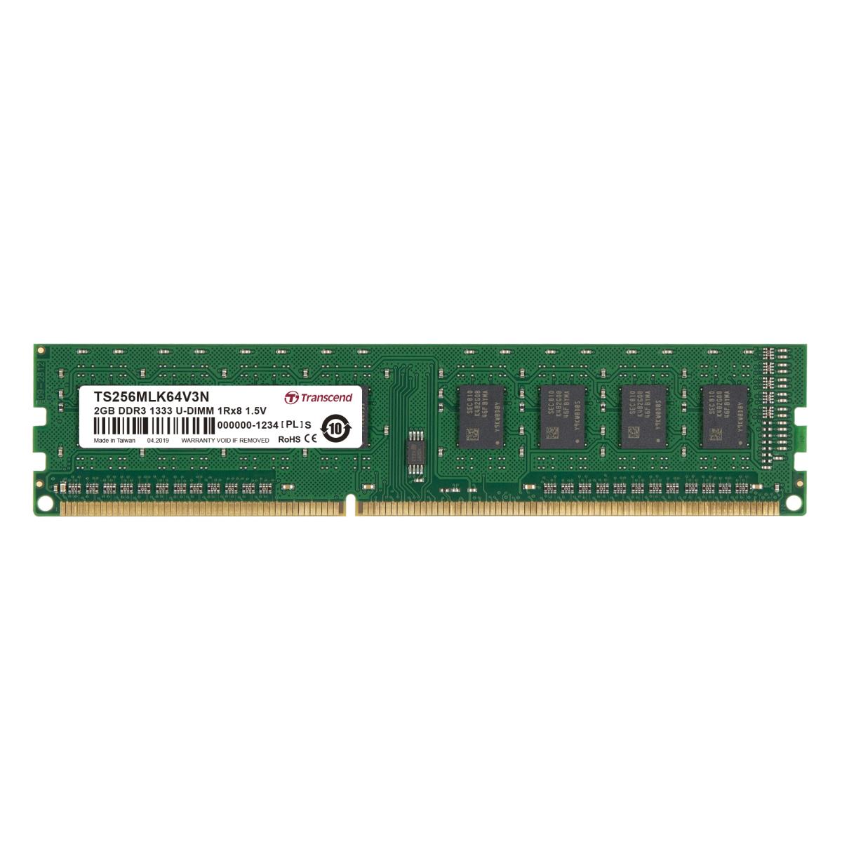 2GB DDR3 1333MHz DIMM 9-9-9