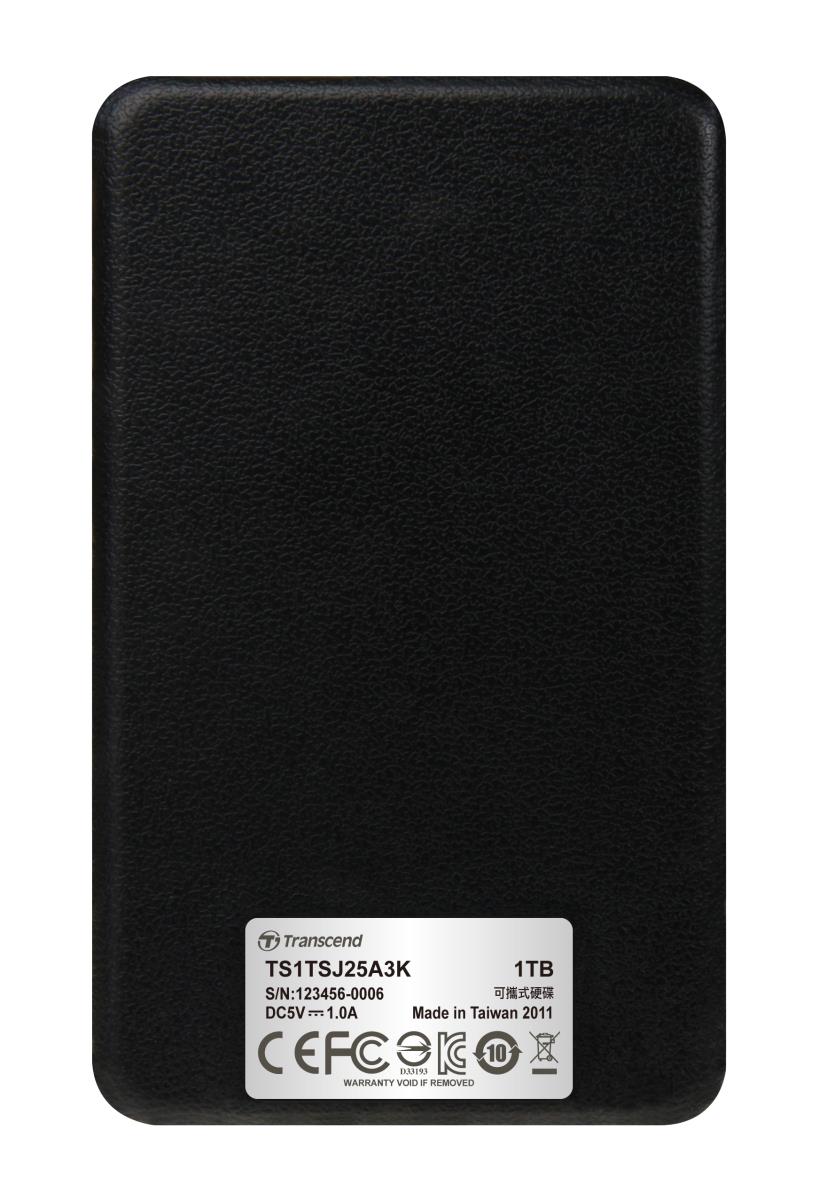 Storejet 25a3 1TB SATA 2.5in USB3.0 Black