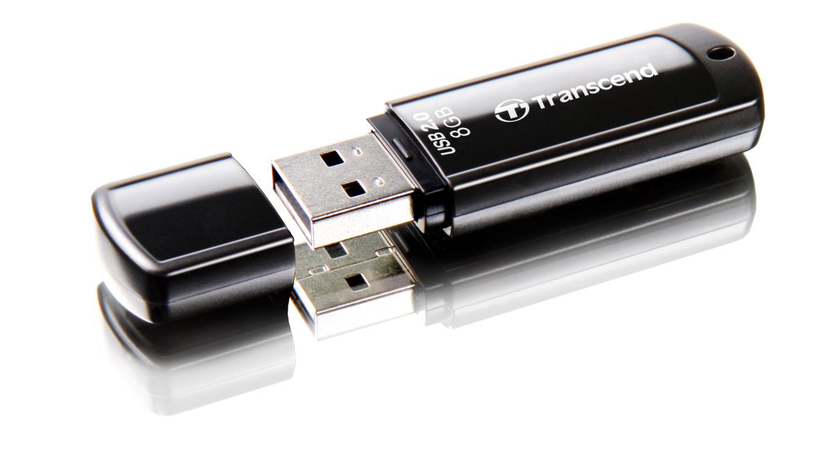 Jetflash 350 - 8GB USB Stick - USB 2.0 - Black