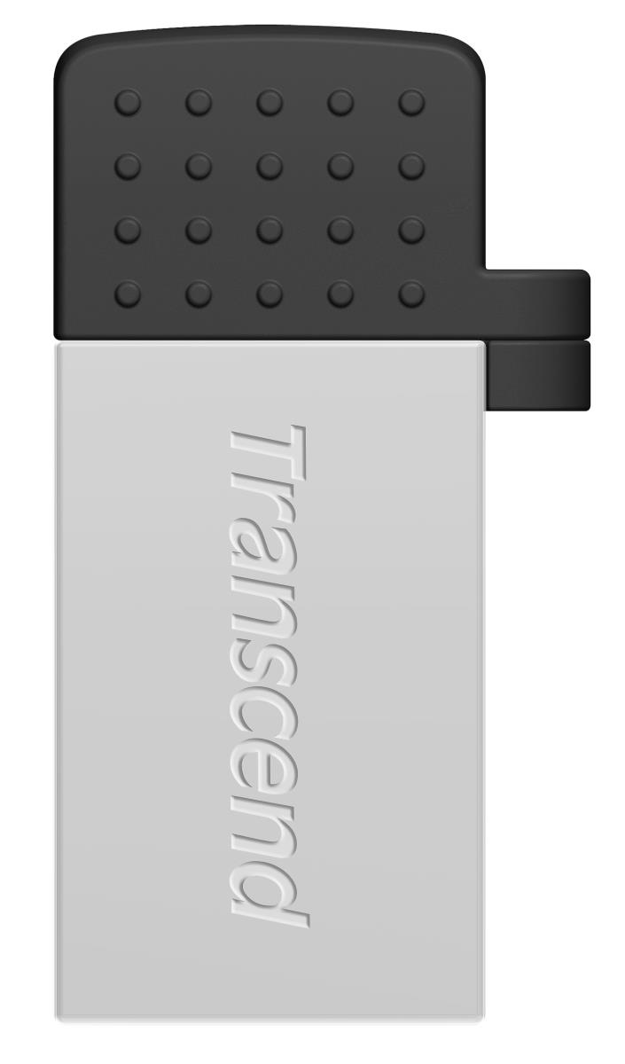 Jetflash 380s - 16GB USB Stick - USB 2.0 / Micro-b USB 2.0 - Silver