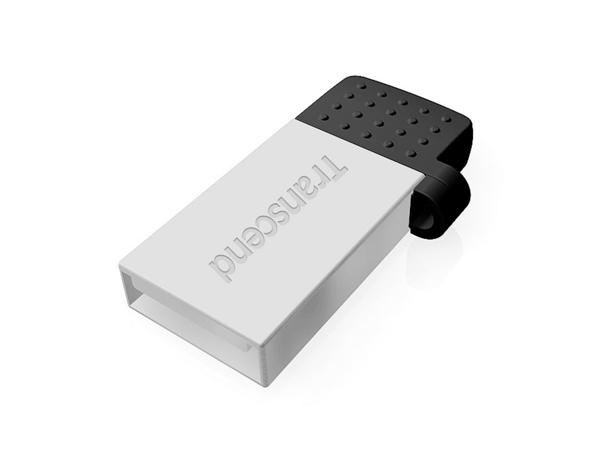 Jetflash 380s - 16GB USB Stick - USB 2.0 / Micro-b USB 2.0 - Silver