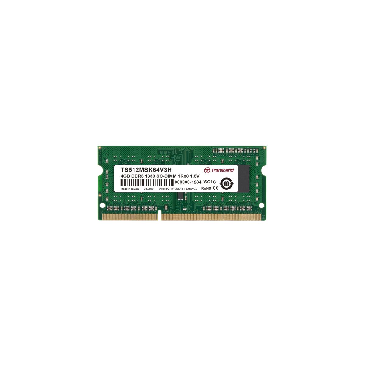 Memory 4GB DDR3 1333MHz 1rx8 (ts512msk64v3h)