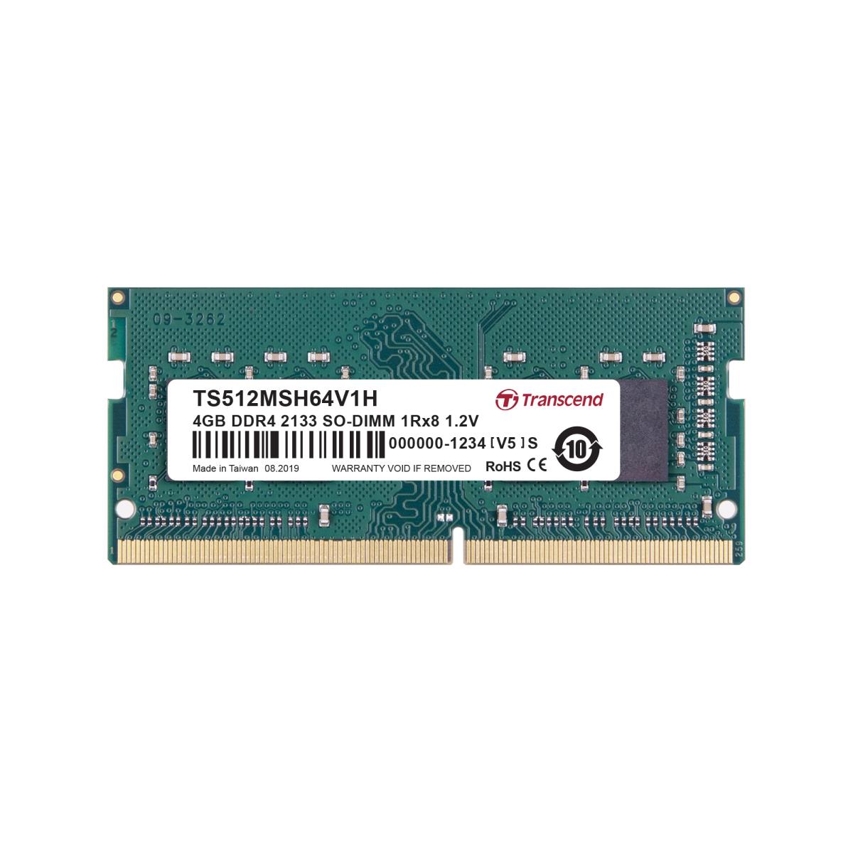 4GB Ddr4 2133MHz So-DIMM 1rx8 (ts512msh64v1h)