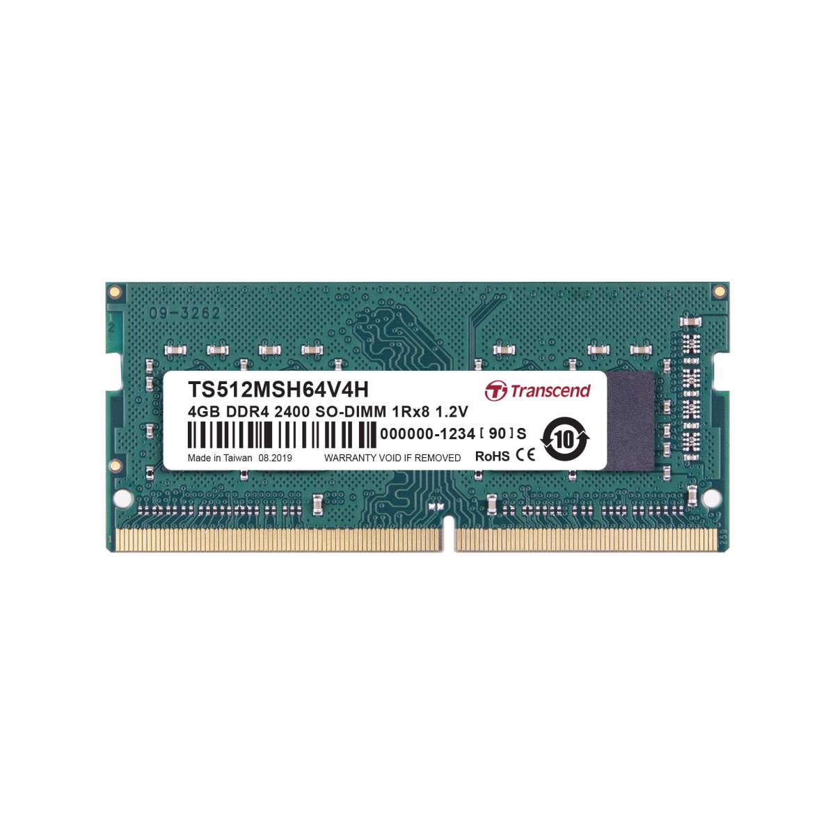 4GB Ddr4 2400 So-DIMM 1rx8 (ts512msh64v4h)