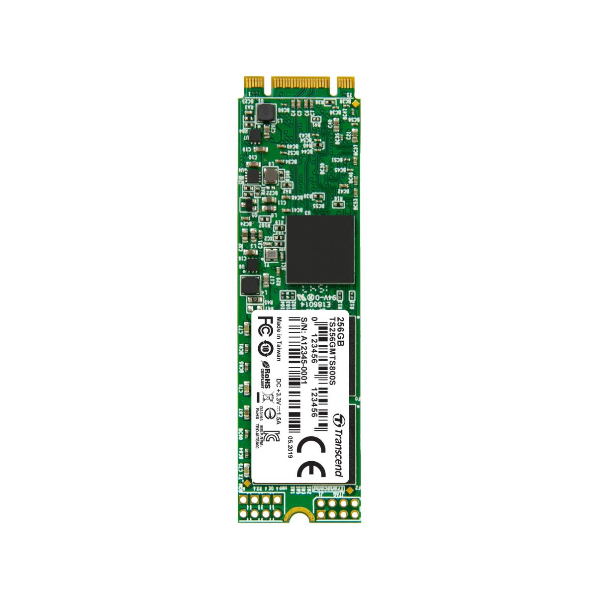 SSD Mts800s 256GB M.2 2280 SATA Ill 6gb/s Mlc