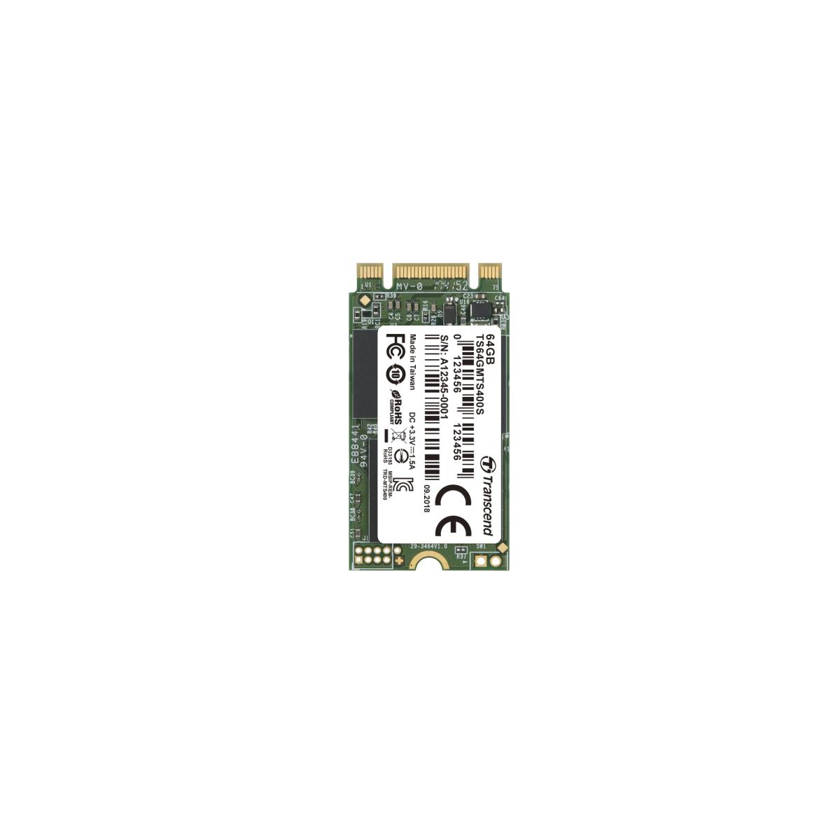 SSD Mts400s 64GB M.2 2242 SATA Ill 6gb/s Mlc