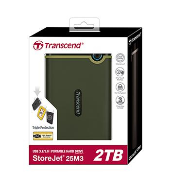 Storejet 25m3 1TB SATA 2.5in USB3.0 Military Green
