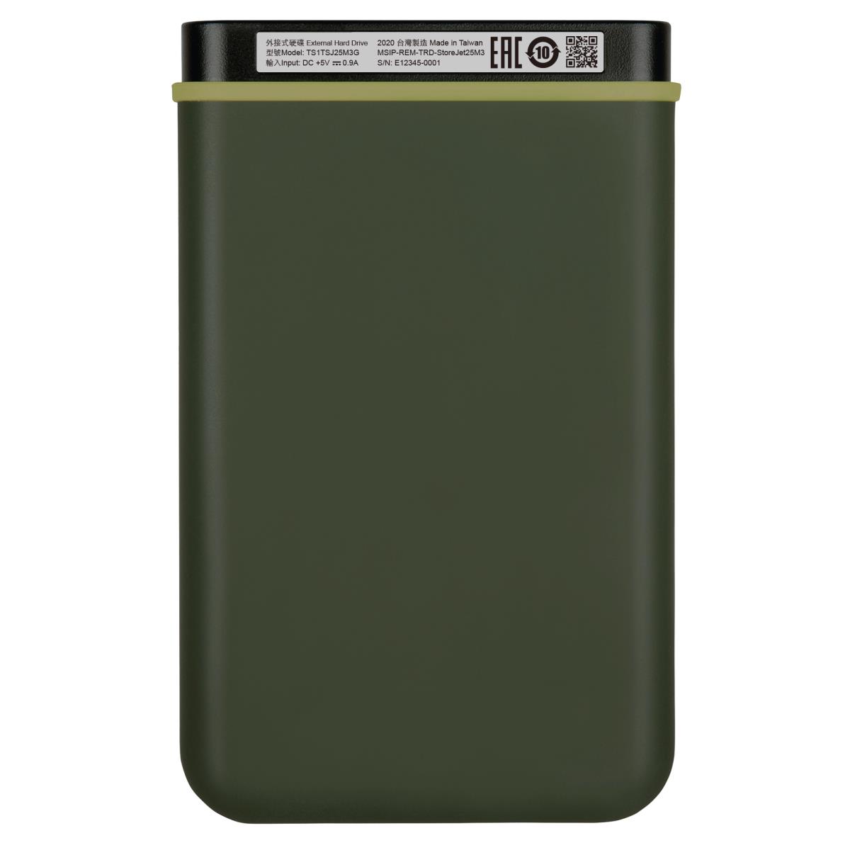 Storejet 25m3 1TB SATA 2.5in USB3.0 Military Green