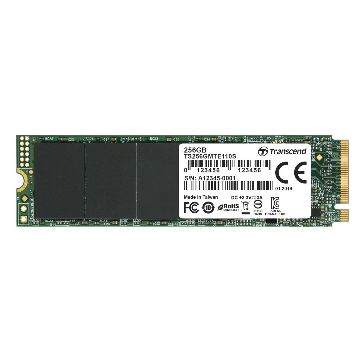 SSD 110s 256GB M.2 2280 Nvme Pci-e Gen3 X4 Double-sided