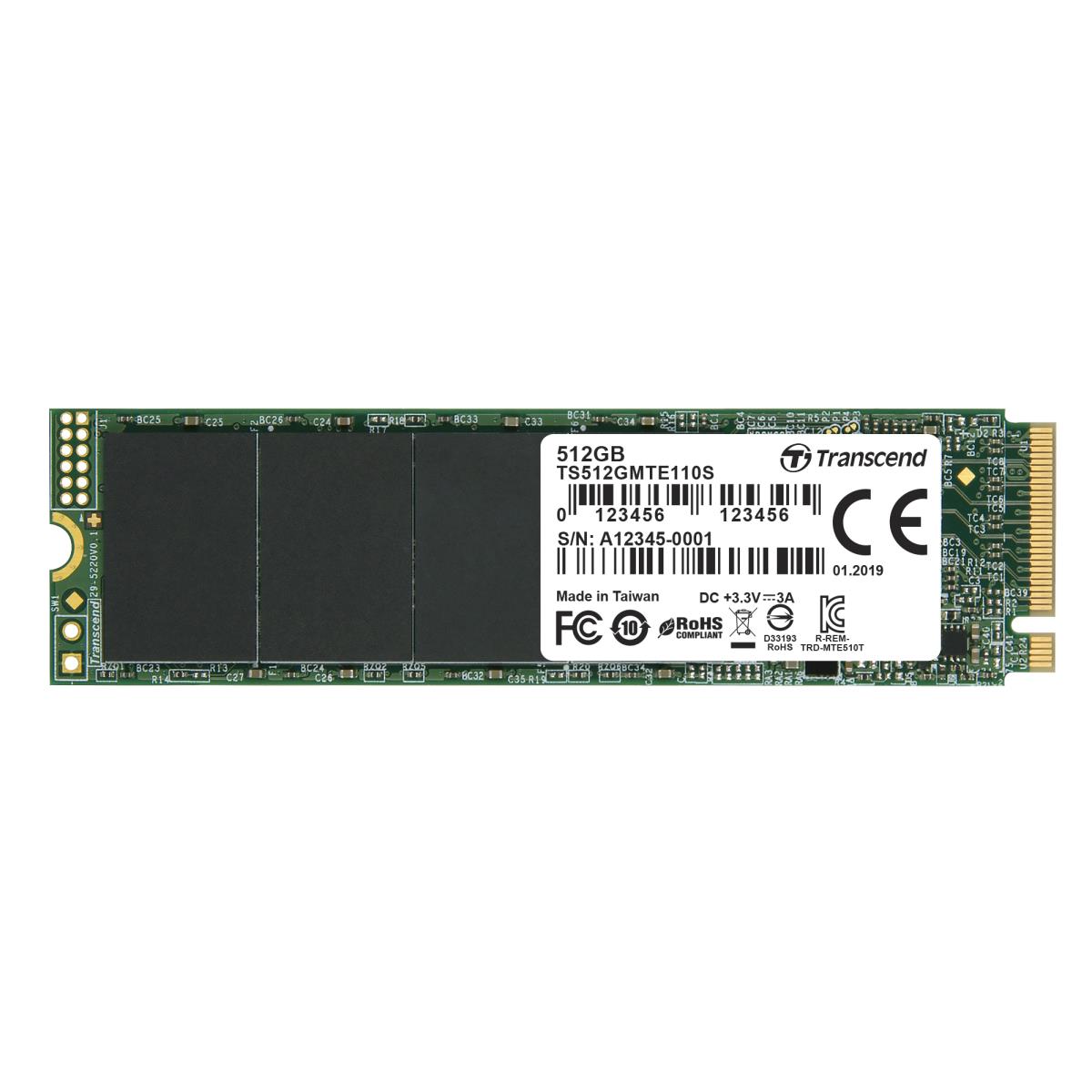 SSD 110s 512GB M.2 2280 Nvme Pci-e Gen3 X4