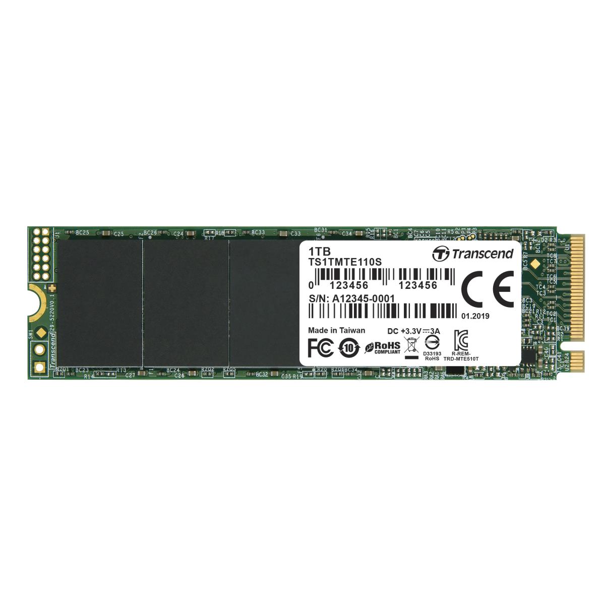 SSD 110s 1TB M.2 2280 Nvme Pci-e Gen3 X4 Double-sided