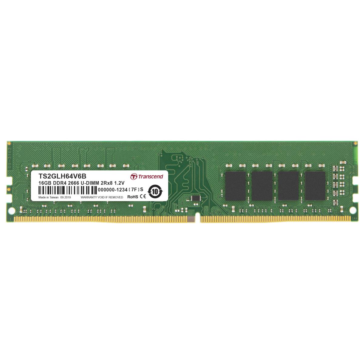 16GB Ddr4 2666MHz U-DIMM 2rx8 1gx8 Cl19