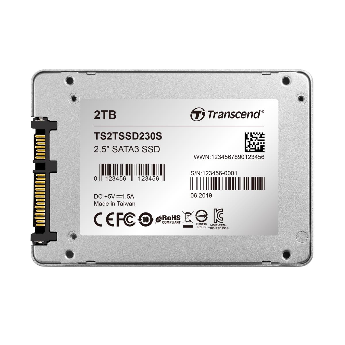 SSD 230s 2TB 2.5in SATA Ill 6gb/s Tlc Aluminum Case