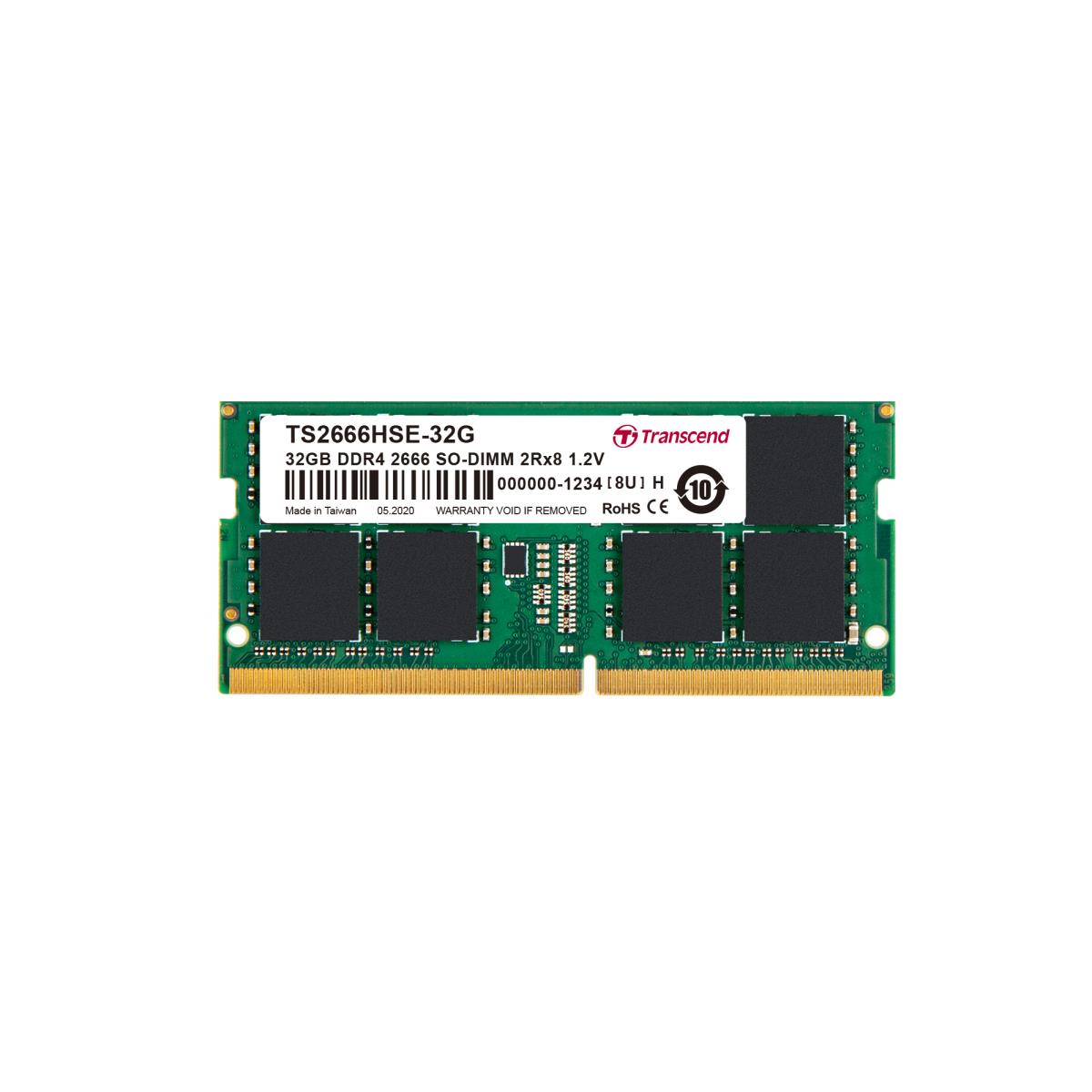 32GB Ddr4 2666MHz So-DIMM 2rx8 2gx8 Cl19