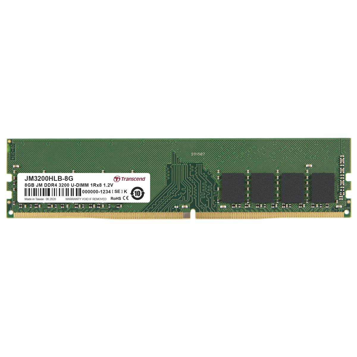 8GB Jetram Ddr4 3200MHz U-DIMM 1rx8 1gx8 Cl22 1.2v