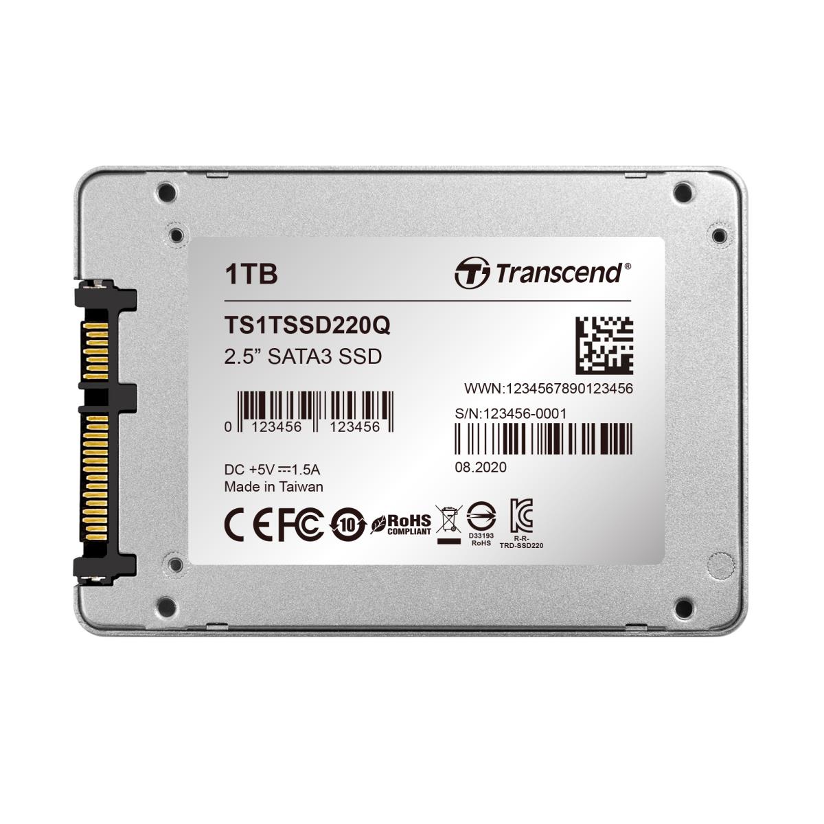 SSD SSD220q 1TB SATA III 6 Gb/s Qlc Nand Flash
