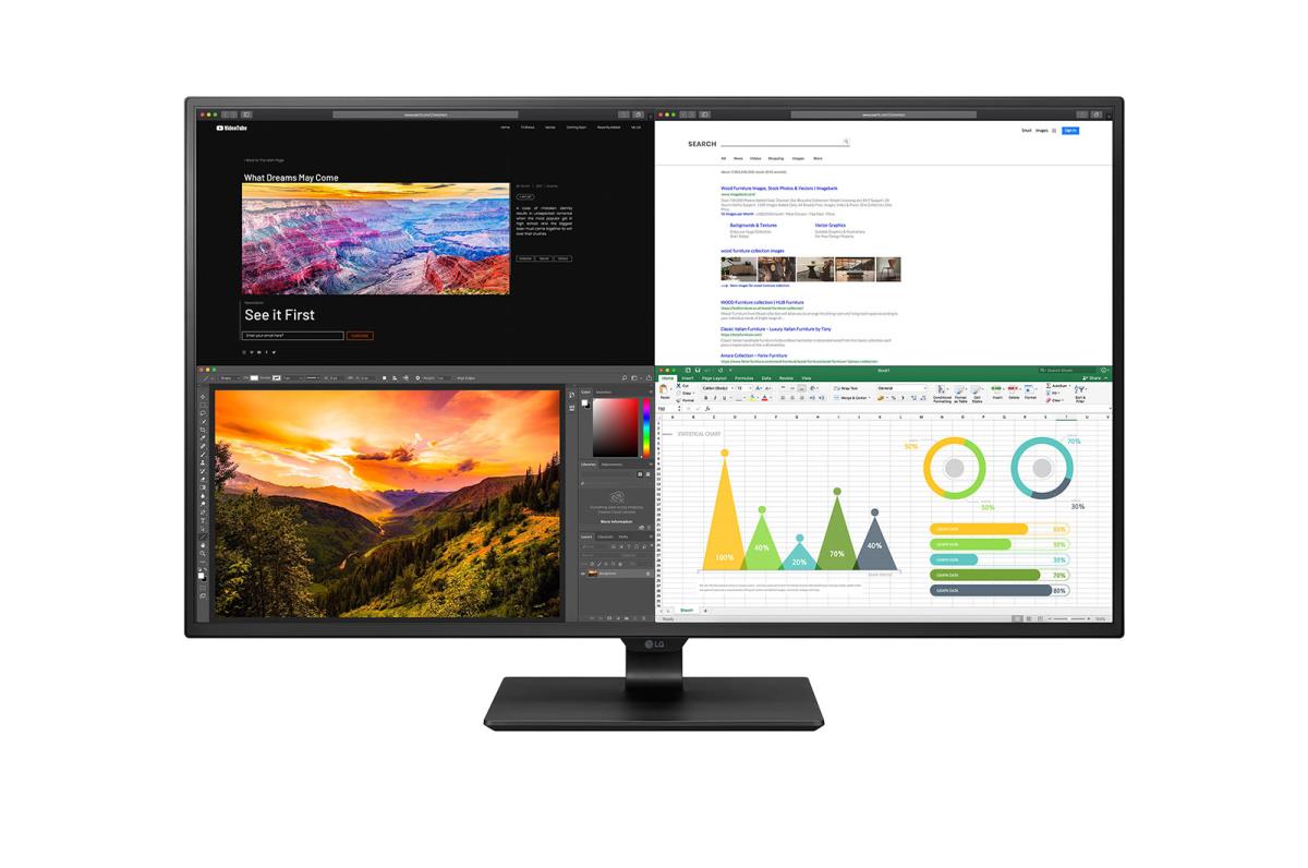 Desktop USB-c Monitor - 43un700-b - 43in - 3840 X 2160 (4k Uhd) - IPS