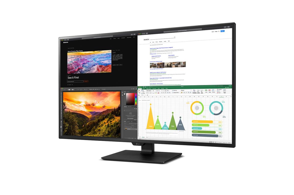 Desktop USB-c Monitor - 43un700-b - 43in - 3840 X 2160 (4k Uhd) - IPS
