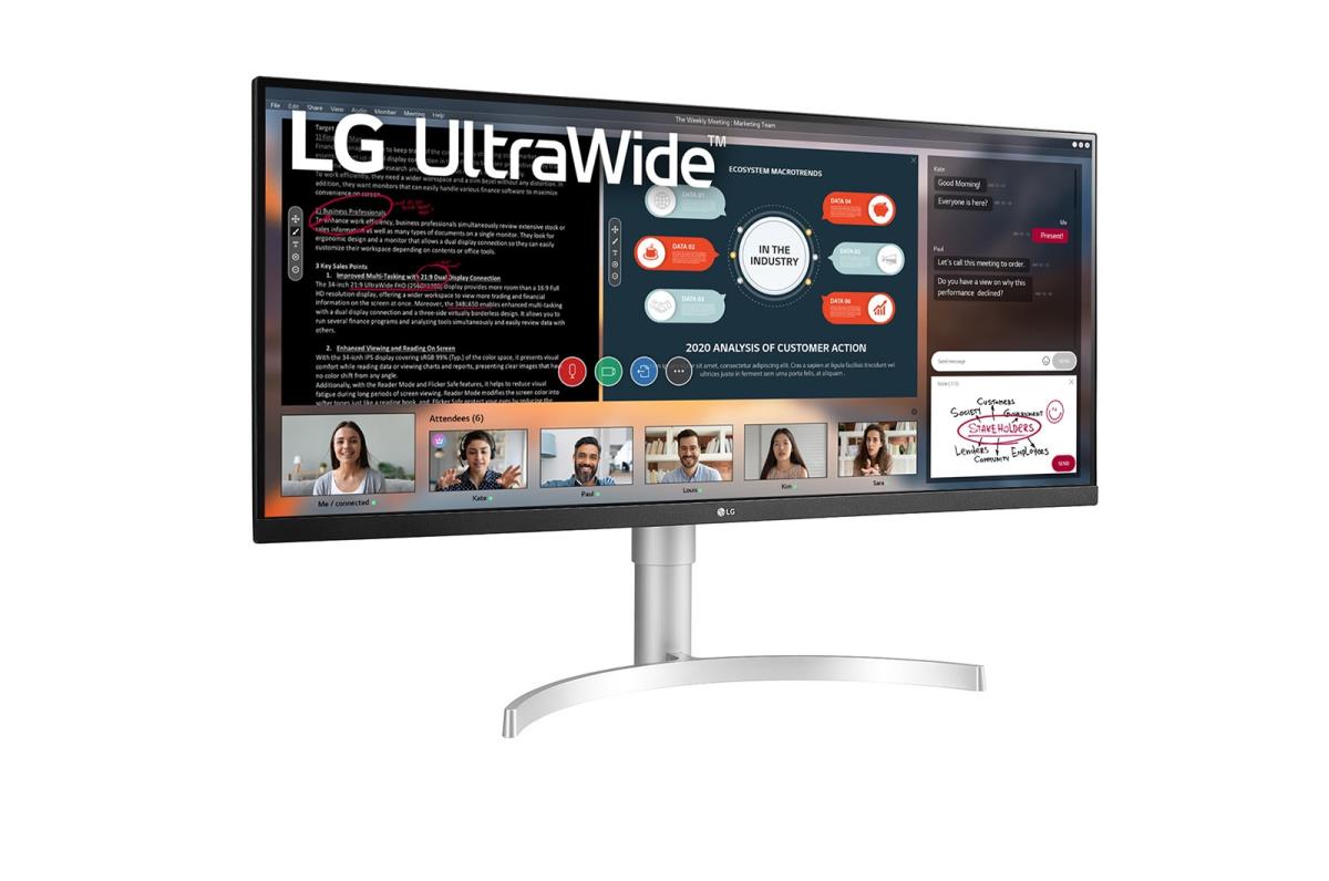 Desktop Monitor - 34wn650-w - 34in - 2560 X 1080 (ultra Wide Full Hd) - IPS 21:9