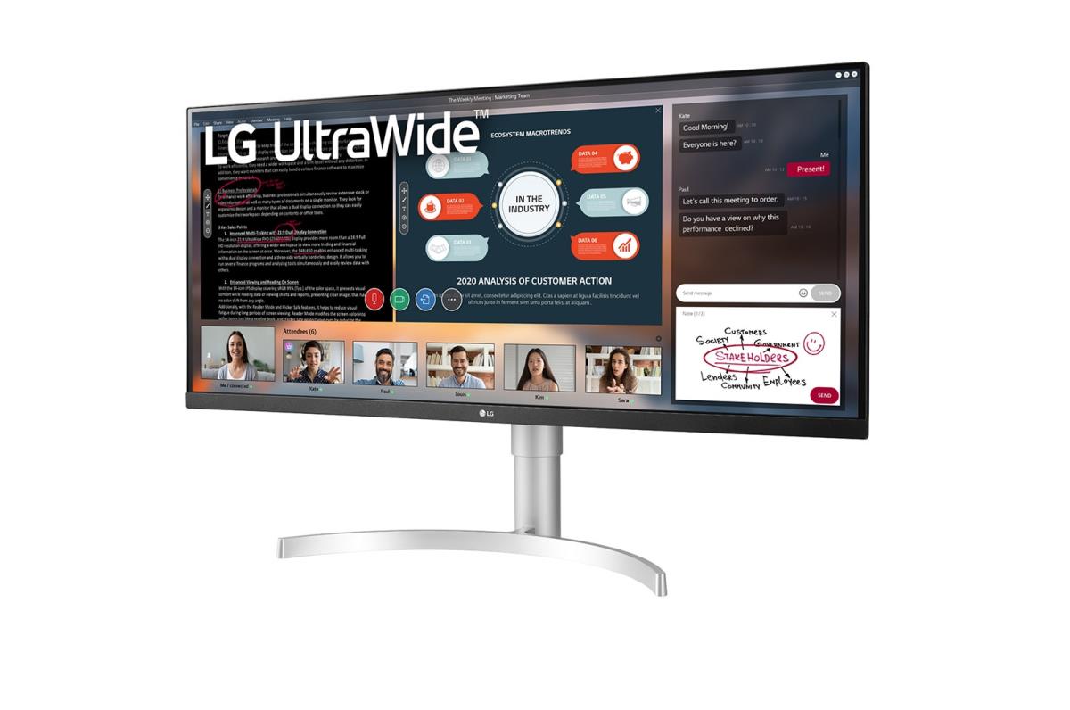 Desktop Monitor - 34wn650-w - 34in - 2560 X 1080 (ultra Wide Full Hd) - IPS 21:9