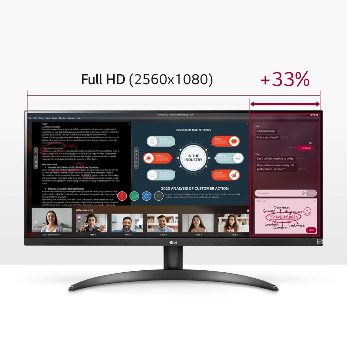 Desktop Monitor - 29wp500-b - 29in - 2560 X 1080 (ultrawide Full Hd) - IPS 21:9