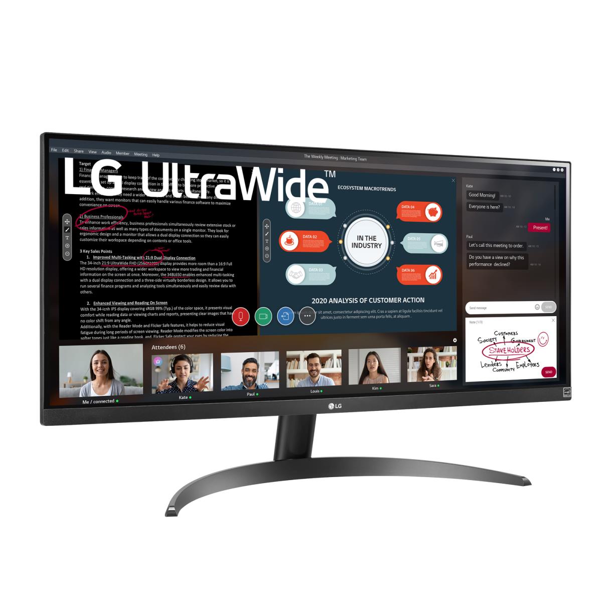 Desktop Monitor - 29wp500-b - 29in - 2560 X 1080 (ultrawide Full Hd) - IPS 21:9