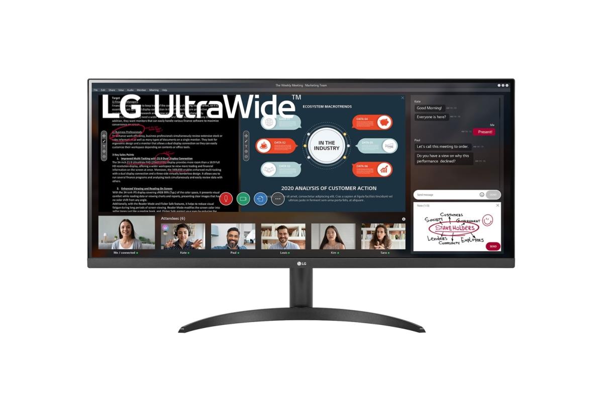 Desktop Monitor - 34wp500-b - 34in - 2560 X 1080 (full Hd) Ultrawide - IPS 21:9