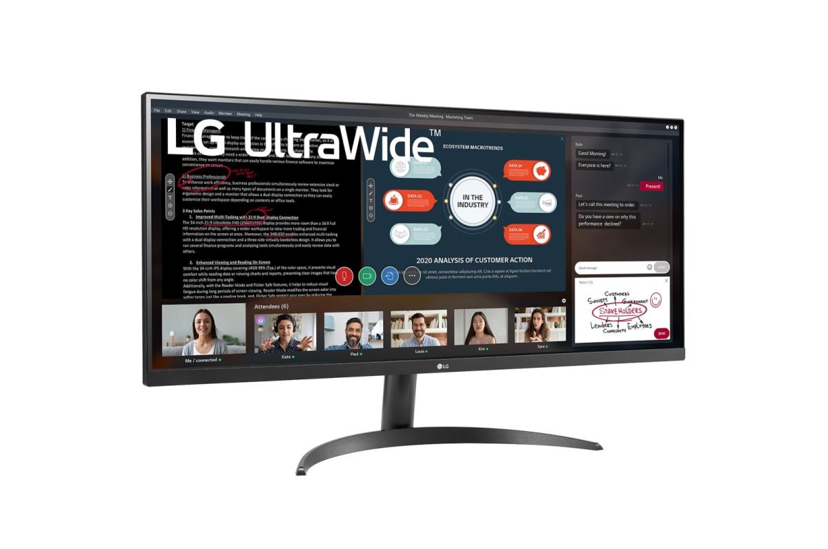Desktop Monitor - 34wp500-b - 34in - 2560 X 1080 (full Hd) Ultrawide - IPS 21:9
