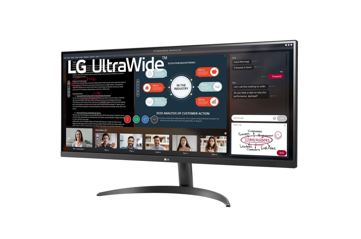 Desktop Monitor - 34wp500-b - 34in - 2560 X 1080 (full Hd) Ultrawide - IPS 21:9