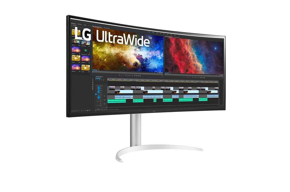 Curved Monitor - 38wp85c-w - 38in - 3840 X 1600 Ultrawide - IPS 21:9
