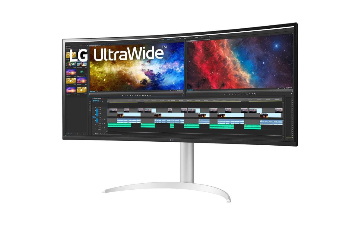 Curved Monitor - 38wp85c-w - 38in - 3840 X 1600 Ultrawide - IPS 21:9