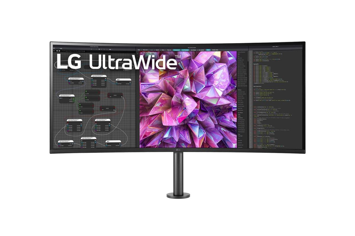 Desktop Curved Monitor - 38wq88c-w - 38in - 3840 X 1600 (qhd+) - IPS 21:9