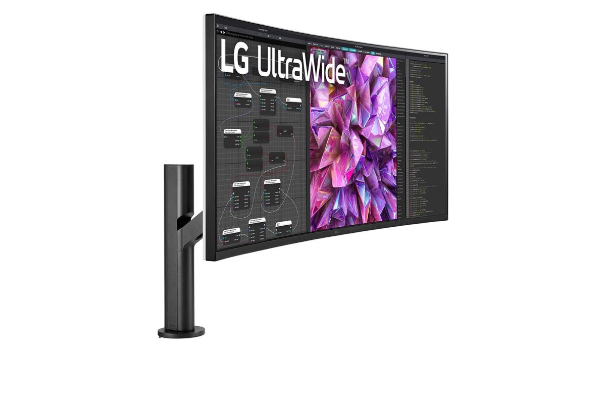 Desktop Curved Monitor - 38wq88c-w - 38in - 3840 X 1600 (qhd+) - IPS 21:9