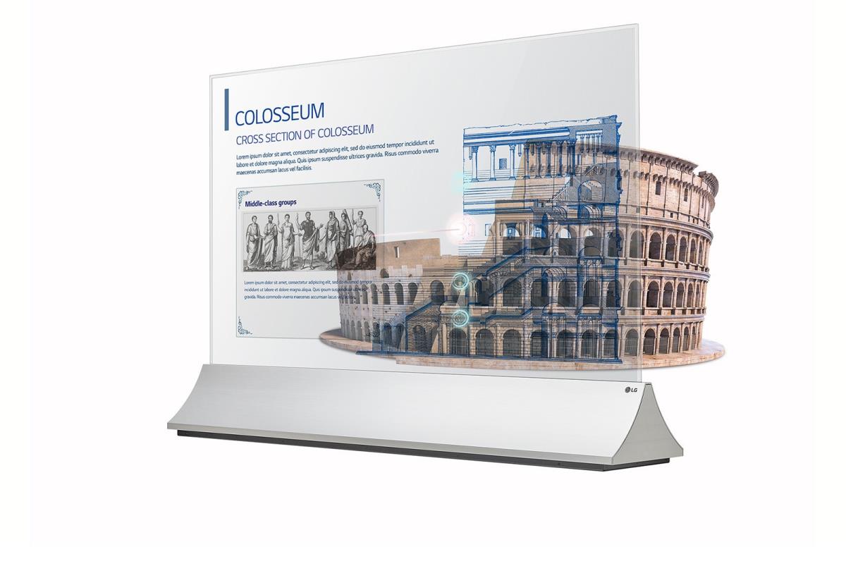Oled Signage - 55ew5pg-s - 55in - 1920 X 1080 (full Hd) - Transparent (55ew5pg-s.aeu)
