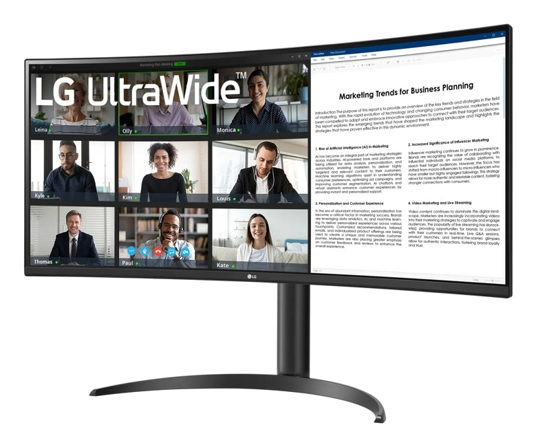 Desktop Curved USB-c Monitor - 34wr55qk-b - 34in - 3440 X 1440 (qhd) - IPS 21:9