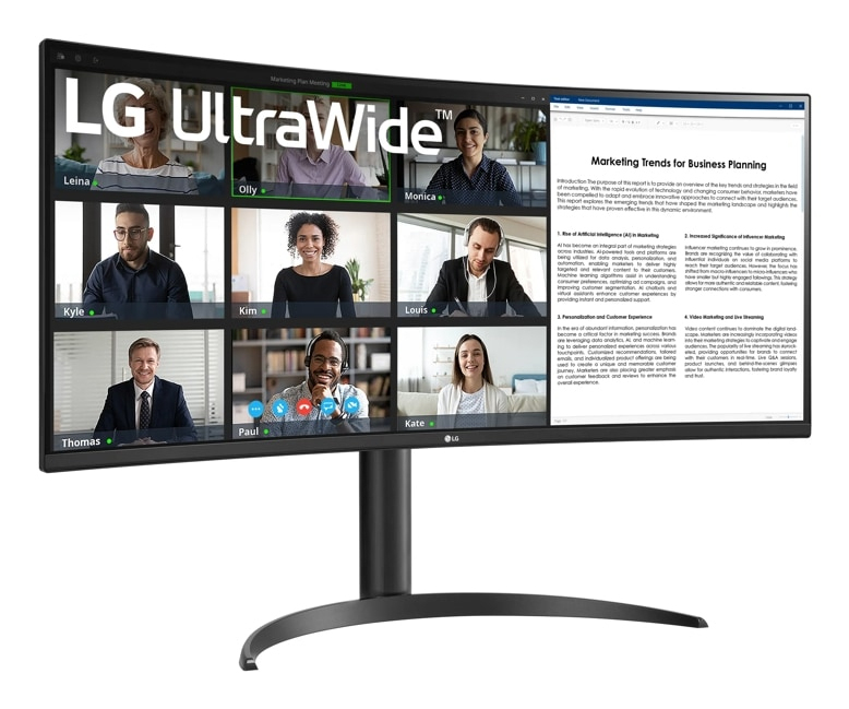 Desktop Curved USB-c Monitor - 34wr55qk-b - 34in - 3440 X 1440 (qhd) - IPS 21:9
