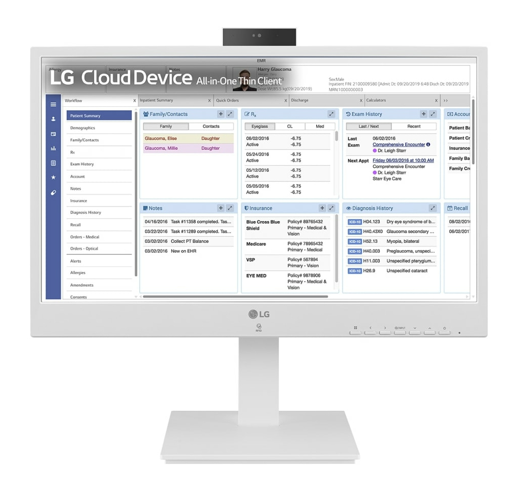 All-in-one Thin Client - 24in Fhd - Celeron Cpu N6005 - 8GB Ram - 256 SSD - Wifi/ Bt - Webcam/ Rfid Reader/ Iec 60601 - Non Os
