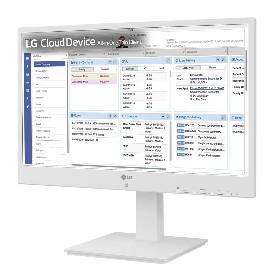 All-in-one Thin Client - 24in Fhd - Celeron Cpu N6005 - 8GB Ram - 256 SSD - Wifi/ Bt - Webcam/ Rfid Reader/ Iec 60601 - Non Os