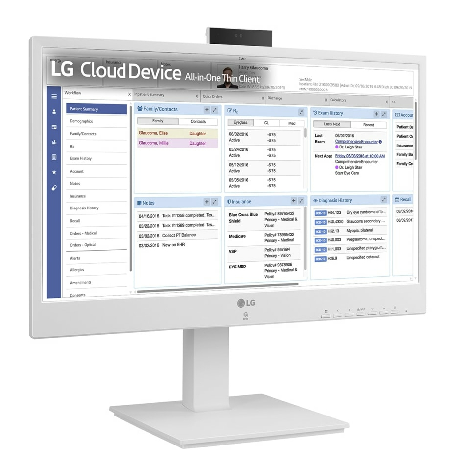 All-in-one Thin Client - 24in Fhd - Celeron Cpu N6005 - 8GB Ram - 256 SSD - Wifi/ Bt - Webcam/ Rfid Reader/ Iec 60601 - Non Os