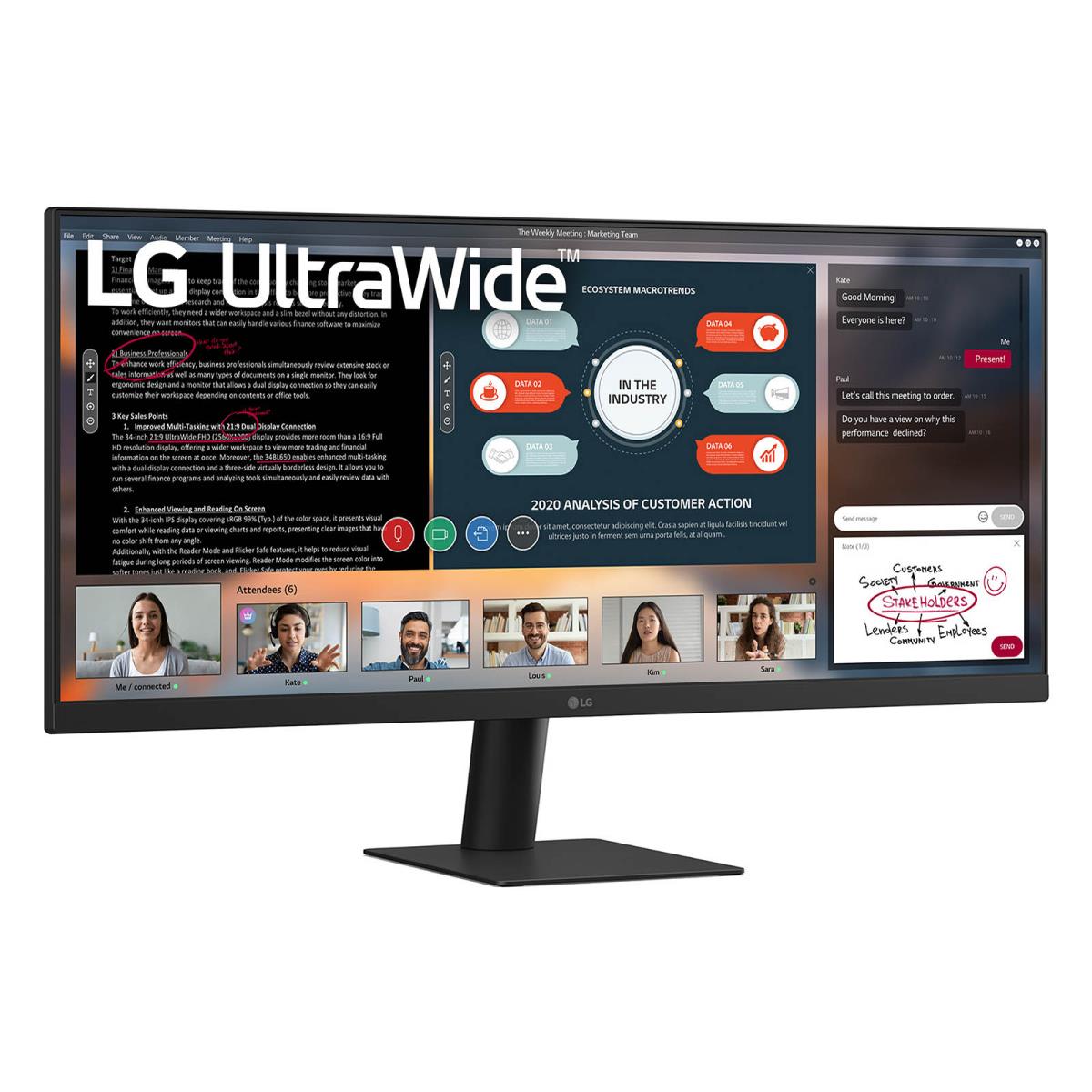 Desktop Monitor - 29u511a-b - 29in - Uwfhd 2560 X 1080 - IPS (21:9) - Amd Freesync - Hdmi/ Dp - 5ms (1ms Mbr) - Black