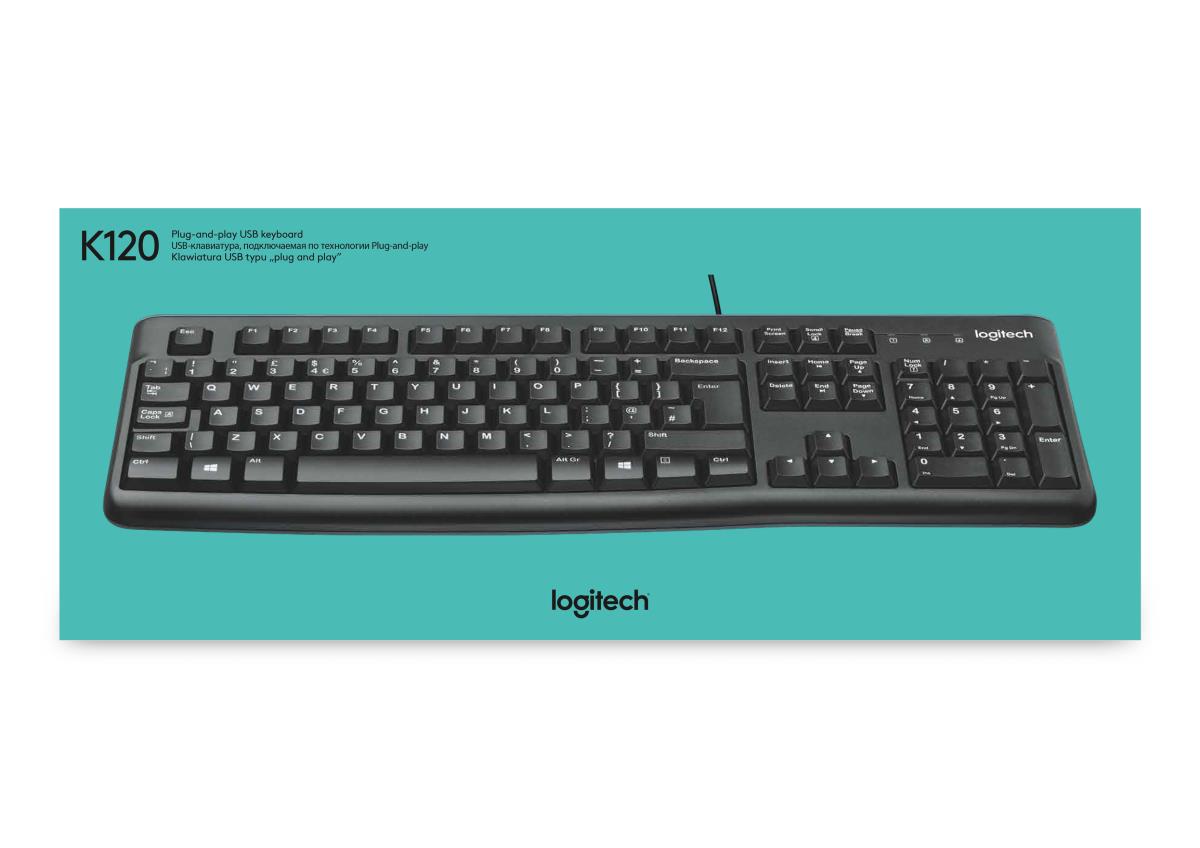 K120 Keyboard - USB Corded - Qwerty Us/int'l