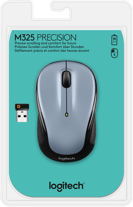 Wireless Mouse M325 Light Silver Wer