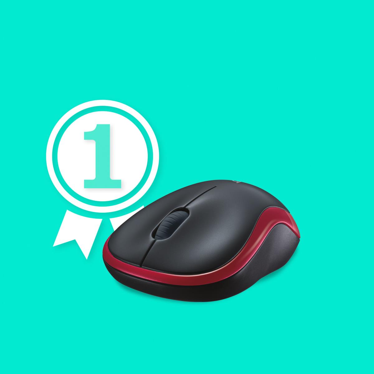Wireless Mouse M185 Red